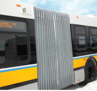 Soufflets d’articulation pour autobus et système de transport léger sur rail